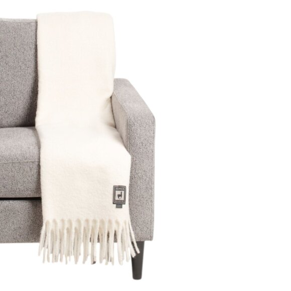 INCALPACA Other - INCALPACA Made In Peru Alpaca Blend Boucle Brushed Cozy Throw